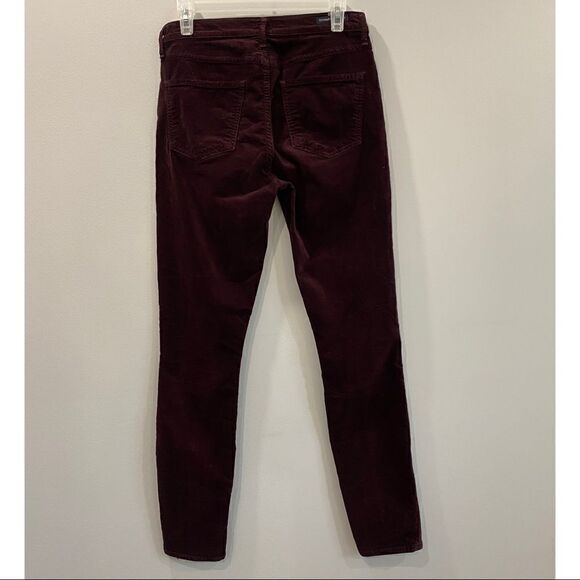 Citizens Of Humanity Burgundy Rocket High Rise Skinny Jeans - Picture 9 of 13